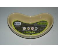 Terrario Medio Rettile Forma di Fagiolo Piatto di Cibo o Acqua 14 x 9 x 2.5 CM