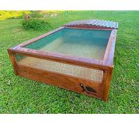 TERRARIO PER TARTARUGHE DI TERRA CON CASETTA150x80x30 TRATTAT PER ESTERNO