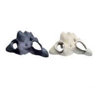 Terrarium Corner Faux Mangrove Root Structure fornisce copertura visiva e spazio esplorativo per rettili anfibi (bianco-S)