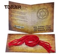 TerraSantaStore Set di 5 braccialetti autentici Kabbalah Red String Protection Evil Eye, per donne e uomini, Gerusalemme benedetta alla tomba di Rachele, preghiera benedizione e istruzioni incluse