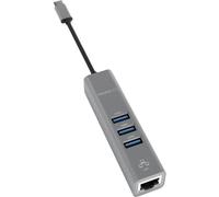 Terratec 251735 Hub USB 3 Porte USB-A, RJ45 USB 3.2 Gen1 5 GBit/s con connessi