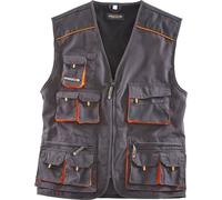 Terratrend Gilet Job grigio scuro/nero 50
