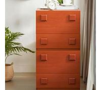 TerraVibe Mobile con cassetto, cassettiera vintage marrone in legno, piccolo armadietto in legno come comodino, cassettiera marrone, ideale come armadietto multiuso per soggiorno e camera da letto (2
