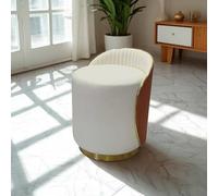 TerraVibe Sgabello con schienale, sedia per il trucco, girevole a 360°, per il bagno, per il trucco, da scrivania e da ufficio, ideale come sgabello da toeletta (marrone)