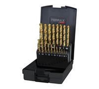 Terrax by Ruko Set di punte elicoidali din 338 tipo N HSS G Tin in cassetta di p