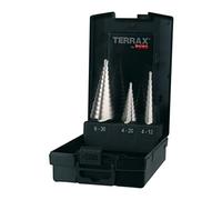 Terrax by Ruko 3 pezzi set punte per stufe HSS dritto scanalato, nelle misure 0/9, 1, 2, stabile in pratica cassetta di plastica, 1 pezzi, A1011 26ro