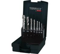 Terrax Macchina Set Di Punte Filettare CO5 in Cassetta Di Plastica, 1 Pezzi, Tra