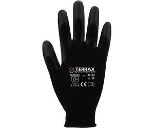 Terrax Workwear Guanto a maglia fine nero 10