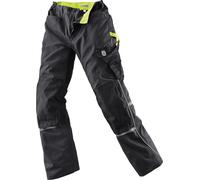 Terrax Workwear Pantaloni da donna con cintura in vita Nero/Limette 44