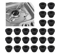 Terraxis 24 Pezzi Gommini Griglia Piano Cottura, Piedini in Gomma Fornello Camper, Guide in Gomma per Piano Cottura Camper, Accessori Camper, Compatibili con Aste da 5 mm di Dometic, Smev e Thetford