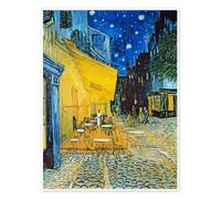 Terrazza del caffè la sera, Place du Forum, Arles Poster di Vincent van Gogh 30 x 40 cm Blu Quadri Decorazione per pareti