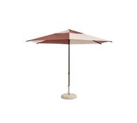 Terrazza Hexagon Parasol Bianco Sporco/ Borgogna