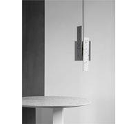 Terrazzo Art Deco Pendant Lights E27 Lampadina Sala da Pranzo Cucina Bar Lampada Nero Grigio Rosa Pietra Lunghezza del Filo Regolabile, Moderna Pendant Light(Gray)