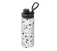 Terrazzo Marble Pastel Printing 510 g bollitore sportivo isolato portatile in acciaio inossidabile per palestra campeggio
