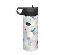 Terrazzo Marble Pastel Printing 510 g bollitore sportivo isolato portatile in acciaio inossidabile per palestra campeggio