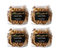 Terre di Lidia - Mandorle dolci grezze sgusciate (4 Confezioni da 500g) - Ricche di fibre, vitamine e proteine e sali minerali - Produzione 100% italiana: Puglia