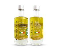 Terre di Lidia Sapori e Saperi di Puglia Kit Assaggio Olio EVO (2x100ml) | Coratina e Ogliarola 100% Italiano | Estratto a Freddo | Idea Regalo