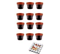 TERRE D'UMBRIA Offerta 12 FORNELLINI BAGNA CAUDA CM 14 Bruna CERAMICO