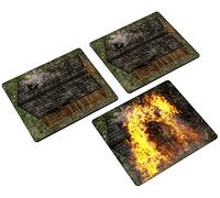 Terreno 2D - case compatibili con Warmachine & Hordes, Warhammer 9th Age e altri giochi di miniature e RPG