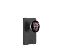 Terreno di caccia al lupo grigio, luna ghiacciata, foresta, galassia PopSockets PopWallet per MagSafe