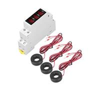 Terreno DIN Monte 3 Fase Ampere Conter Misura Conter Misura Indicatori AC80V ~ 500V 1~100A LED Digital Display Display Amperometro