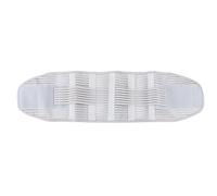 Terreno posteriore a compressione Cintura di supporto elastico regolabile traspirante con 4 piastre in acciaio per la protezione sportiva sport di sollievo dalla parte bassa della (Grigio)