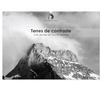 Terres de contraste - Une année en monochrome (Calendrier mural 2026 DIN A2 vertical), CALVENDO calendrier mensuel: Un calendrier artistique et ... et la poésie des paysages en noir et blanc.
