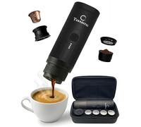 Terrestic Macchina Caffe Portatile 80 Ml, Caffettiera Portatile, Macchinetta Caffè da Viaggio Ricaricabile USB, Compatibile con Polvere e Capsule Nespresso con Custodia Rigida