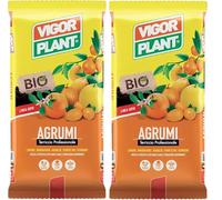 Terriccio Agrumi 2 Confezioni da 20L (40L Totali) | Substrato per Limone, Arancio, Mandarino, Pompelmo e Kumquat, con Pomice e Fibra di Cocco, Drenante e Nutriente per Vasi e Rinvaso 20L