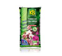 Terriccio orchidee specifico fiori piante terra torba con corteccia 10 litri