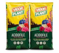 Terriccio per Acidofile 2 Confezioni da 20L (40L Totali) | Substrato Professionale per Azalee, Ortensie, Camelie e Rododendri | pH Acido | Alta Qualità | Ideale per Vaso e Giardino