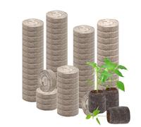 Terriccio per piante,100 pezzi di concime starter - 30mm Terriccio di Torba per Giardino - per esterno, ortaggi, fiori, alberi, cactus, orchidee, bonsai, monstera, agrumi