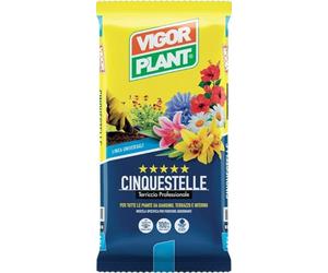 Terriccio Professionale CINQUESTELLE 40L | Substrato Universale per Piante da Giardino | Terrazzo e Interno | Ricco di Nutrienti | Soffice e Drenante | Ideale per Fiori | Ortaggi e Piante Verdi