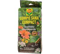 COMPO SANA COMPACT Terriccio Universale di qualità, Per piante d'appartamento, balcone e giardino, 25 l
