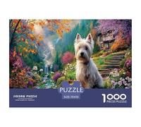 Terrier bianco degli Highland occidentaliJigsaw Puzzle Impossibili 1000Pcs foresta StreamDecorazione Per La Casa. Rilassamento E Intelligence Per Adulti E Ragazzi Da 14 Anni 70x50cm/1000pcs
