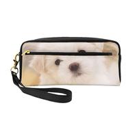 Terrier bianco dell'altopiano occidentale, Borsa per il trucco Borsa per cosmetici Borsa da viaggio portatile da toilette Astuccio in pelle per donne e ragazze