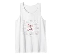 Terrier Books Doodle Disegno Carino Leggere Book Lover Canotta