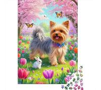 Terrier dello Yorkshire 1000 Pezzi Puzzle Rilassamento Puzzle Per Adulti Multicolore Gift Gioco Familiare Per Adulti E Da Adolescente 1000pcs (75x50cm)