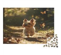 Terrier dello Yorkshire Puzzle Impossibili 1000 Pezzi Sentiero forestale Decorazione Per La Casa. Giochi Rilassamento E Intelligence Per Adulti E Ragazzi Da 14 Anni 1000pcs (75x50cm)