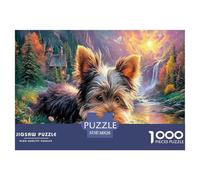 Terrier dello YorkshirePuzzle Impossible 1000 Pezzi Montagna Stream Decorazione Per La Casa. Rilassamento E Intelligence Per Adulti E Ragazzi Da 14 Anni 38x26cm/1000pcs