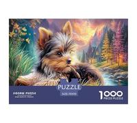 Terrier dello YorkshirePuzzle Impossible 1000 Pezzi Montagna Stream Decorazione Per La Casa. Rilassamento E Intelligence Per Adulti E Ragazzi Da 14 Anni 70x50cm/1000pcs