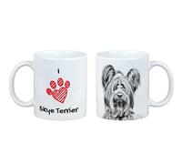 Terrier di seta tazza con cane Ti amo Art-Dog