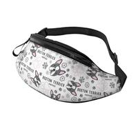 Terrier Dog Breed Marsupio Comodo Marsupio Da Unisex Multifunzionale Borsa A Tracolla Per Viaggio Sport Allenamento 14X35Cm