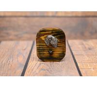 Terrier nero russo - appendino in legno con un cane Art Dog IT Tipo 2