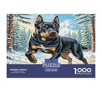 Terrier Nero Russo Jigsaw Puzzle 1000 Pezzi Per Adulti Puzzle Sfidanti Regali Per Gli Uomini Cartone Riciclato Al 100% Home Decorazione 70x50cm/1000pcs