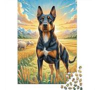Terrier nero russo Jigsaw Puzzle Impossibili 1000Pcs Decorazione Per La Casa. Rilassamento E Intelligence Per Adulti E Ragazzi Da 14 Anni 1000pcs (75x50cm)