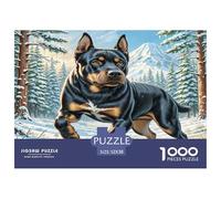 Terrier Nero Russo Puzzle 1000 Pezzi Per Adulti Puzzle Gioco Per Adulti E Bambini Età 9 Anni + Cartone Riciclato Al 100% Home Decorazione 52x38cm/1000pcs
