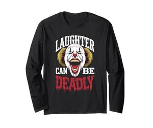Terrificante Clown Face Killer Costume Horror Vibes Maglia a Manica