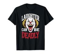 Terrificante Clown Face Killer Costume Horror Vibes Maglietta