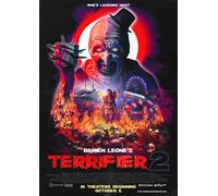 Terrifier 3 Christmas locandina Arte The Clown Horror Movie Stampa Damien Leone